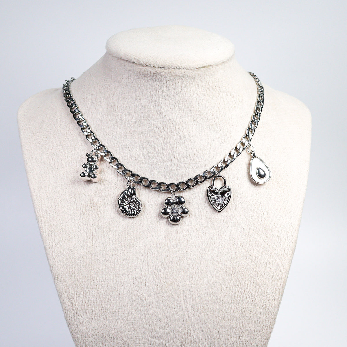 Silver Charm Necklace No 24