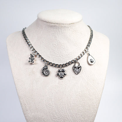 Silver Charm Necklace No 24