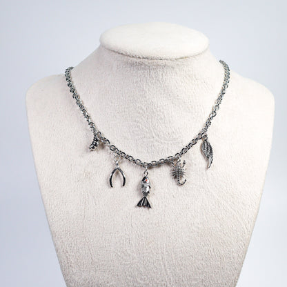 Silver Charm Necklace No 26