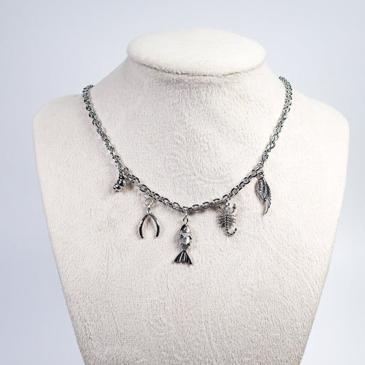 Silver Charm Necklace No 26