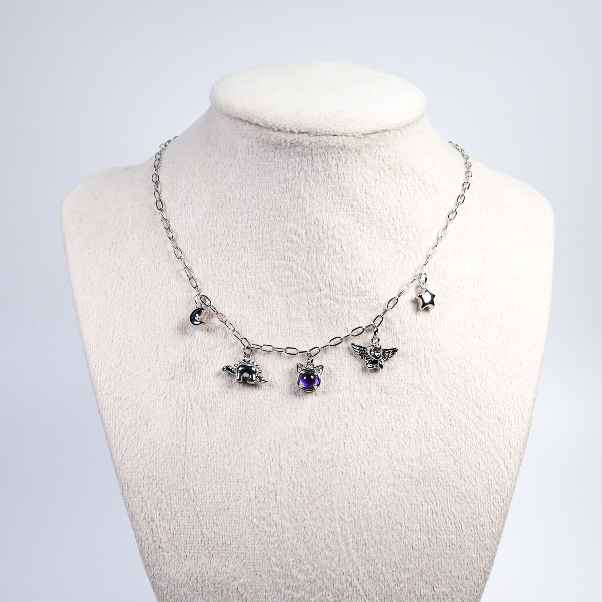 Silver Charm Necklace No 27