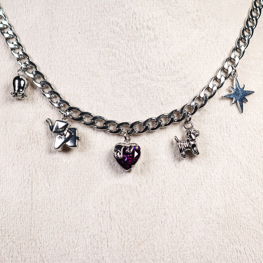 Silver Charm Necklace No 23