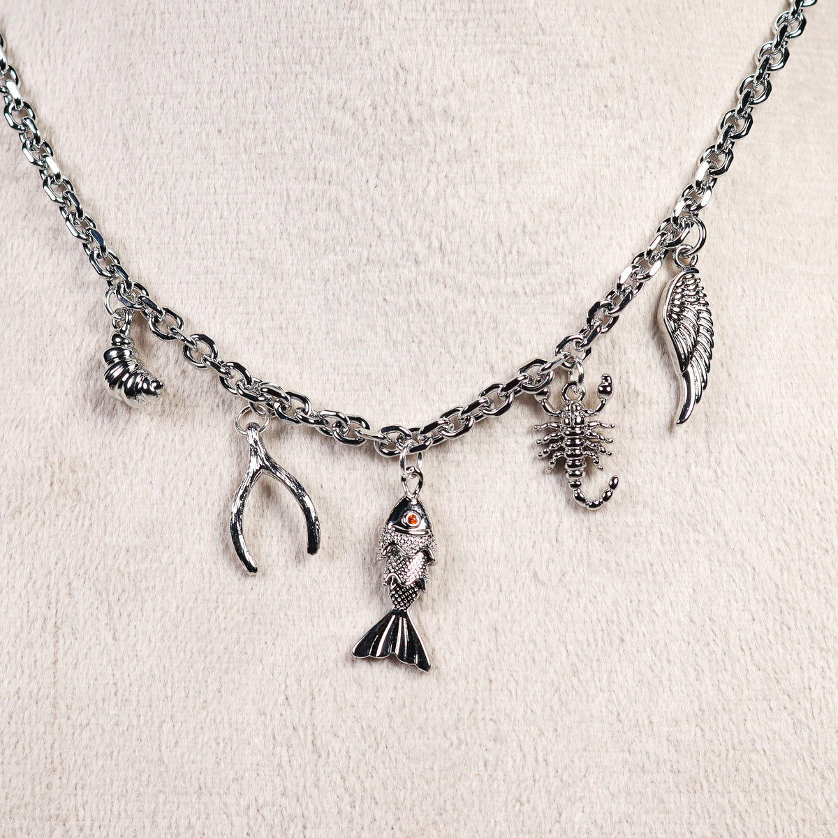 Silver Charm Necklace No 26