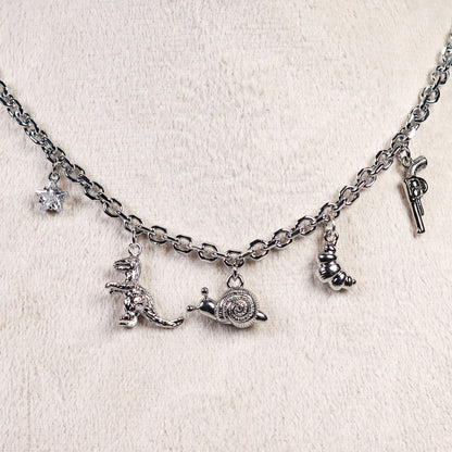 Silver Charm Necklace No 25
