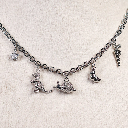 Silver Charm Necklace No 25