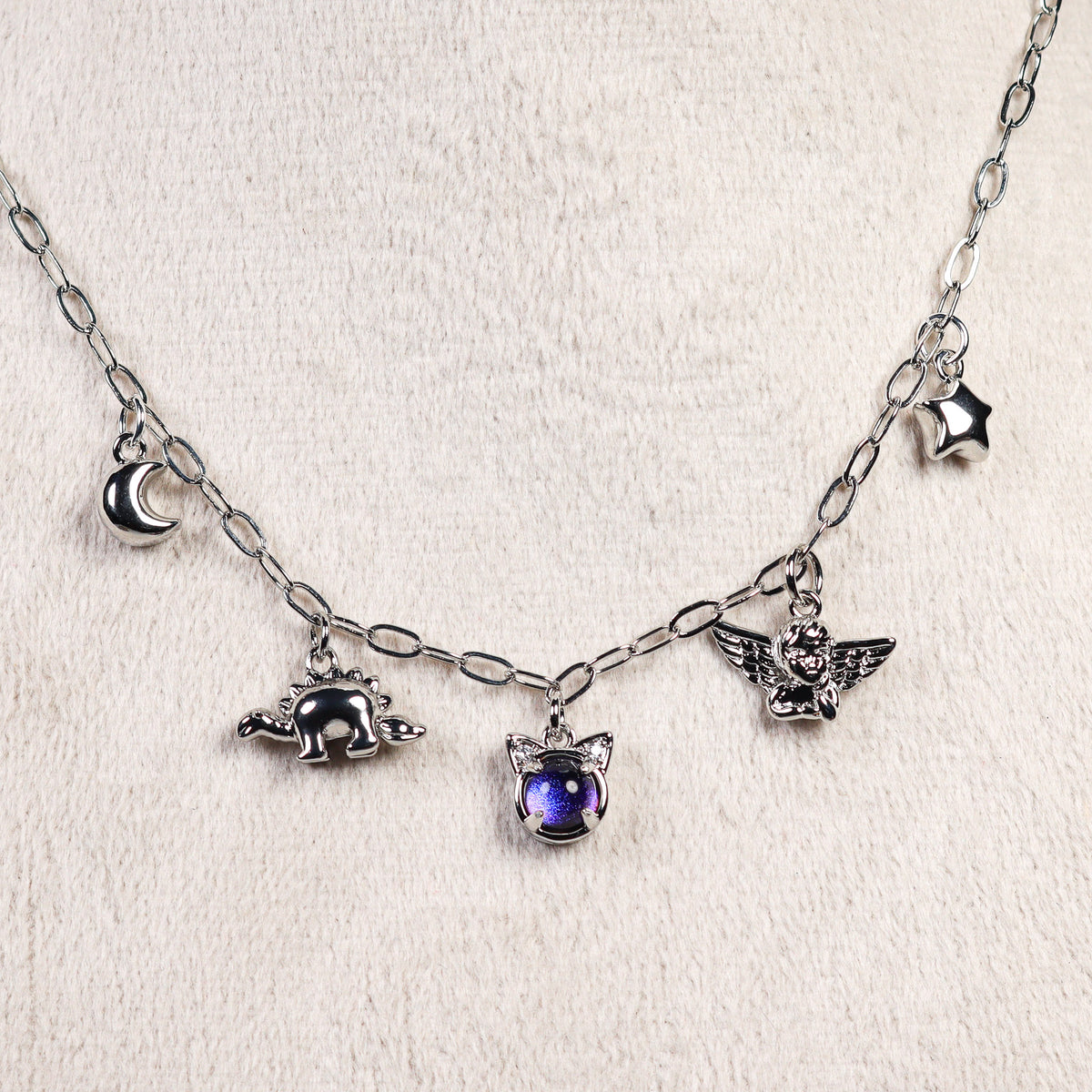 Silver Charm Necklace No 27