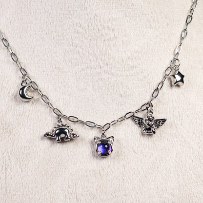 Silver Charm Necklace No 27