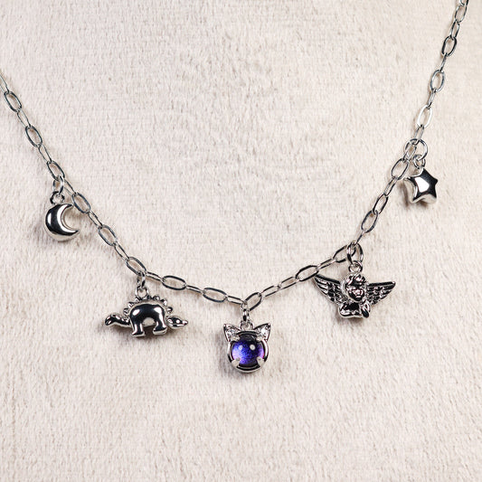 Silver Charm Necklace No 27