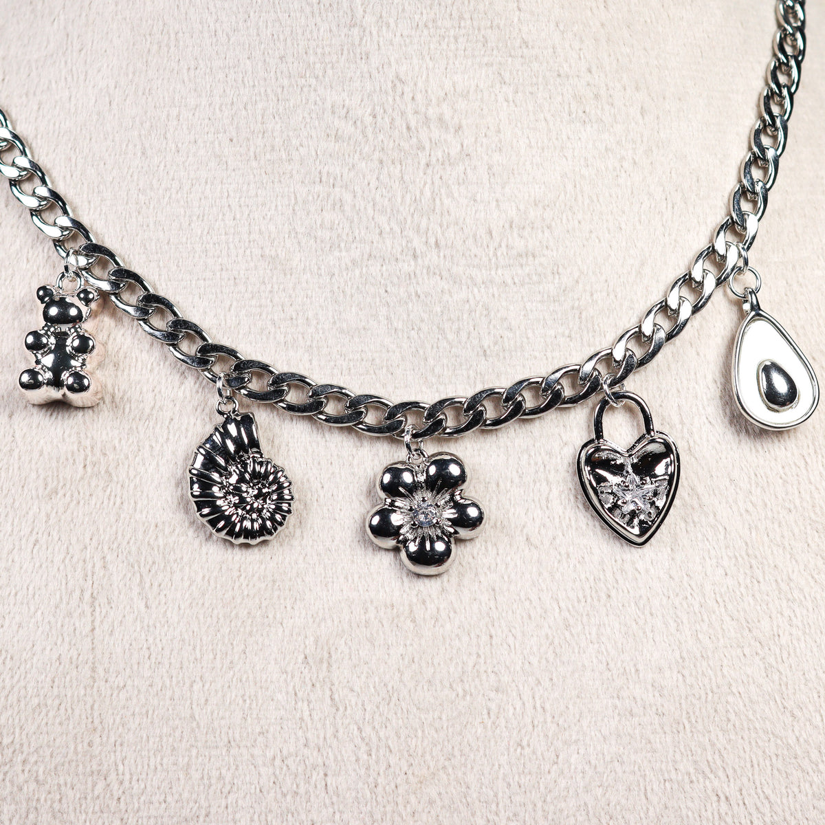 Silver Charm Necklace No 24