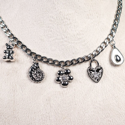 Silver Charm Necklace No 24