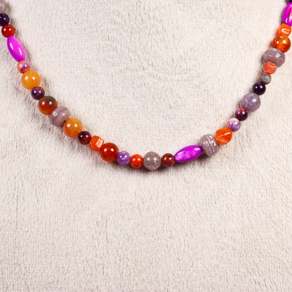 Jade & Agate Beaded Necklace