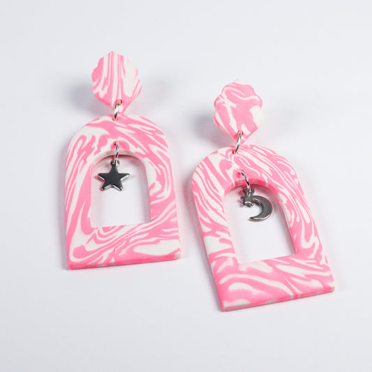 Celestial Windows - Pearl Pink Swirl