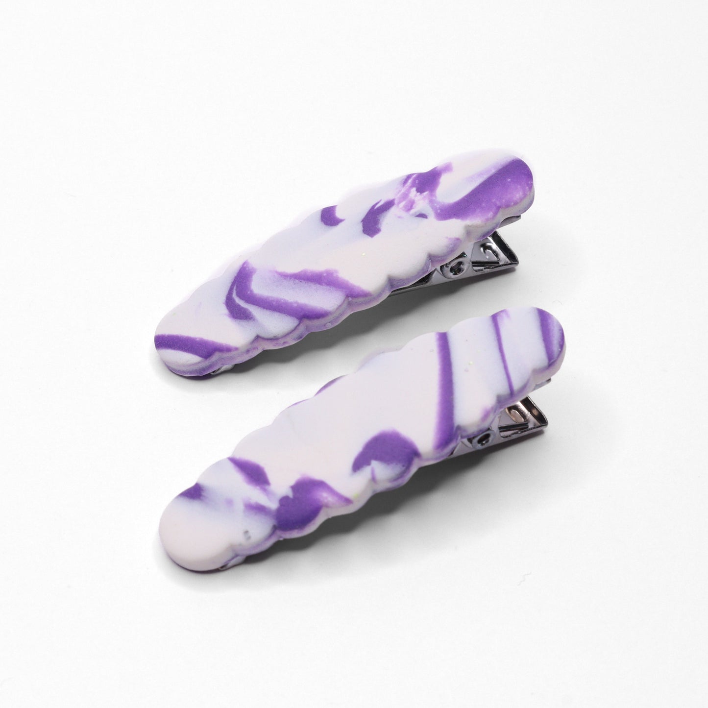 Mia Hairclip - Grape Swirl