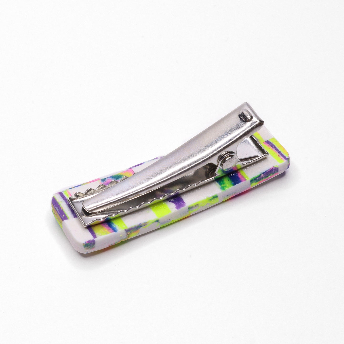 Riley Hairclip - Galactic Cosmos Checkered