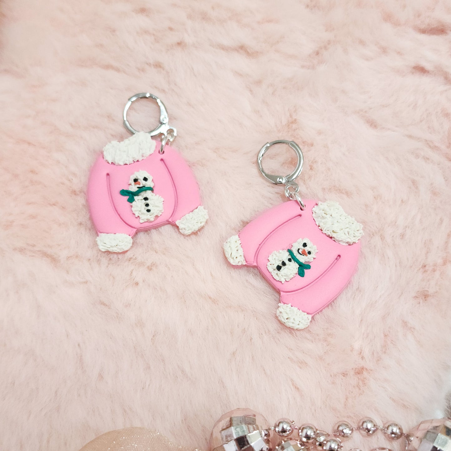 Pink Snowman Sweaters